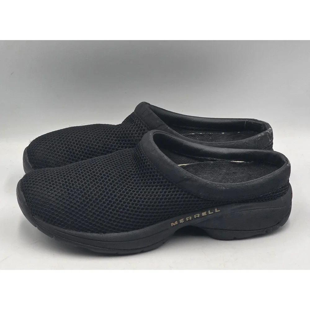 Merrell Primo Breeze II Women's 9 Black Hiking Shoes J63302 Slip-On Clogs Mules_5